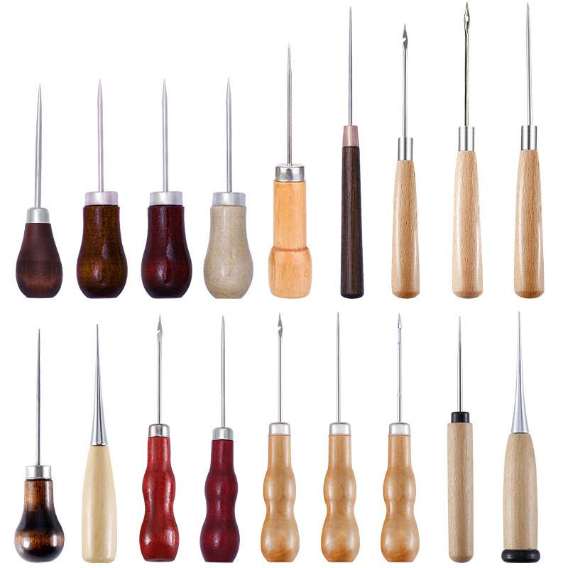 Leatherwork Awl - Furador de couro com cabo de