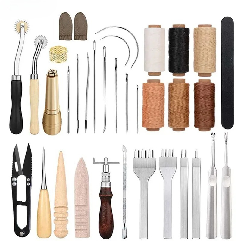 Leatherwork Awl - Kit de Ferramentas para Trabalhos em