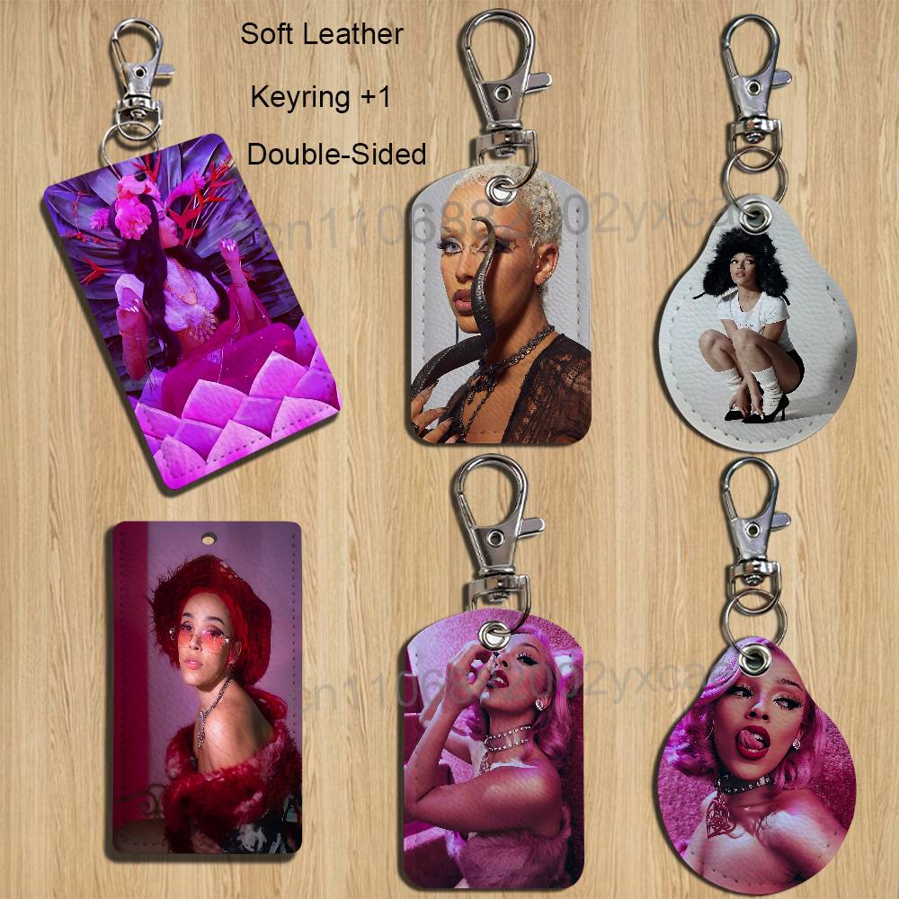 Leather Works - Porta-Cartões Doja Cat Vermelho de Alta