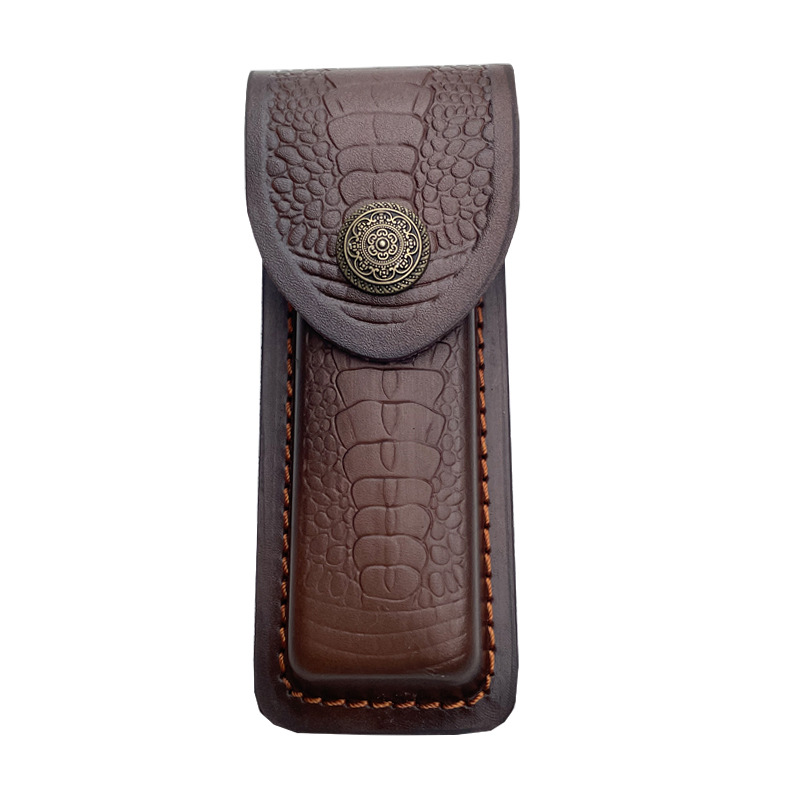 Leatherwork Awl - Em relevo couro bainha bolso faca