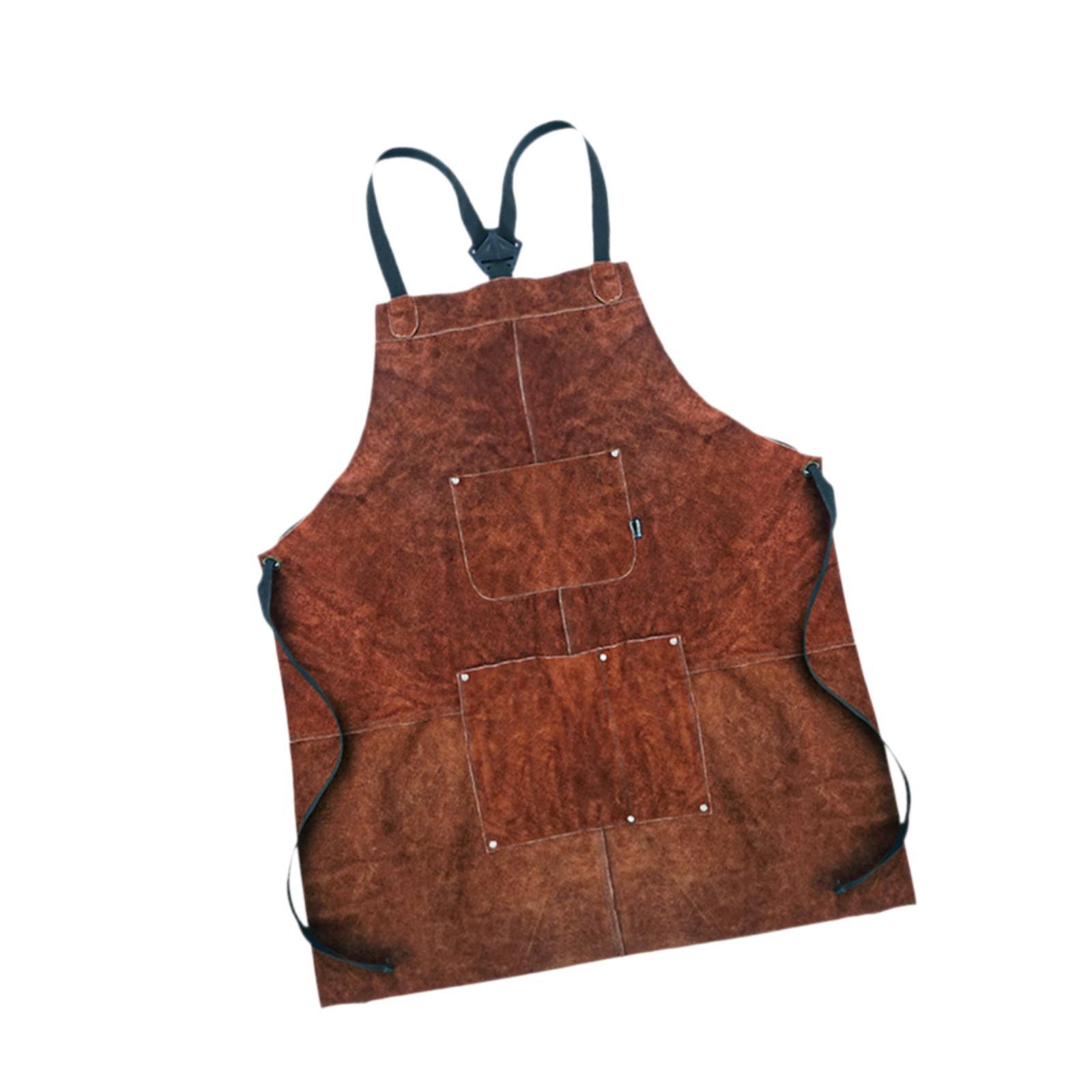 Leather Work Japan - Calor e Chama Resistente Workshop Avental,