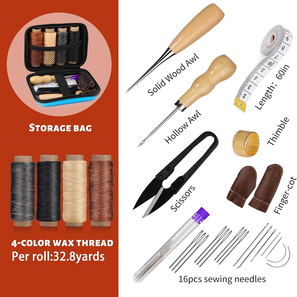 Buddur kit de ferramentas de c - Leatherwork Awl avaliação e preço