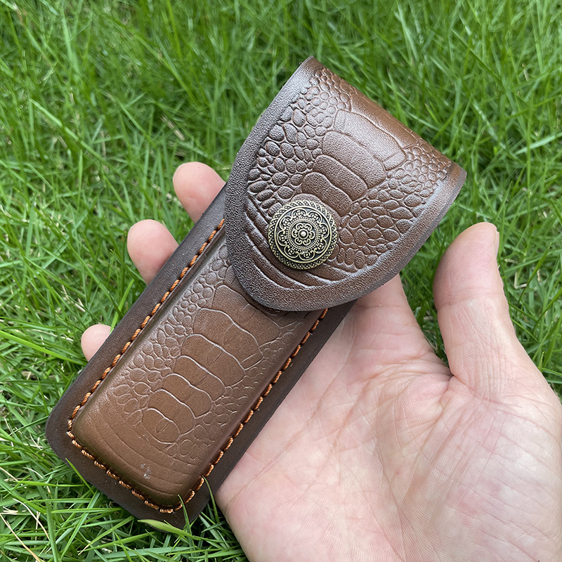 Em relevo couro bainha bolso f - Leatherwork Awl avaliação e preço