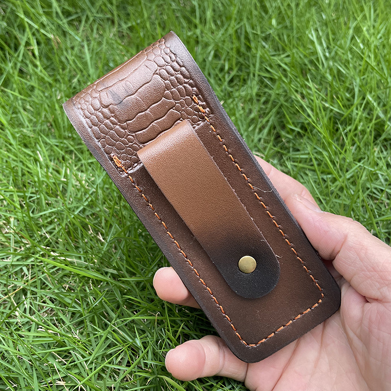Em relevo couro bainha bolso f - Leatherwork Awl avaliação e preço